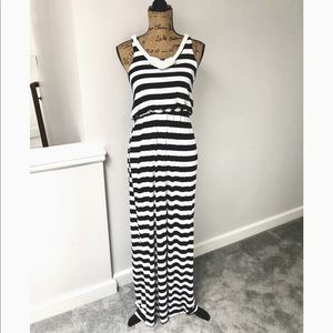 Racerback Striped Maxi